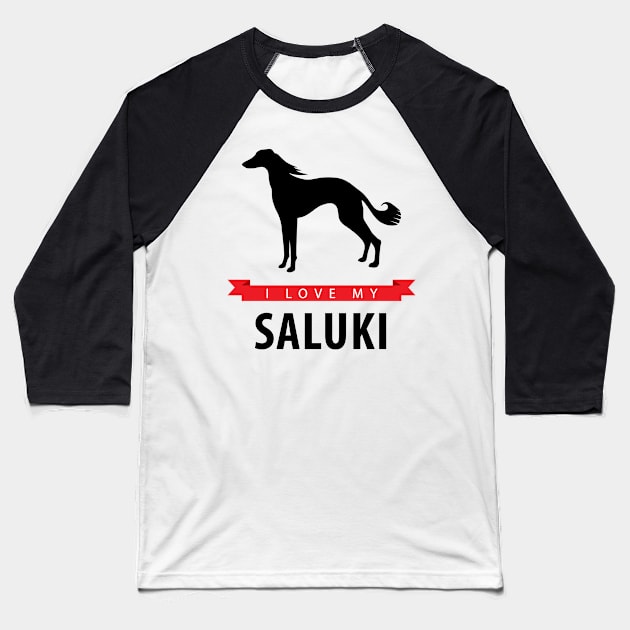 I Love My Saluki Baseball T-Shirt by millersye